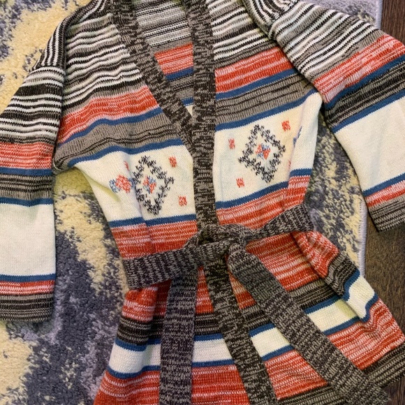 Vintage 70s Tie Sweater XS - Picture 3 of 5